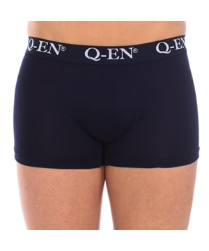Boxers de hombre Q-EN.
Color Azul marino
Cinturilla de goma elástica, con el nombre de la firma bordado.
Tejido cómodo y transpirable.
Frontal anatómico, con capacidad de sujetar sin apretar.
Costuras vistas a tono.

Composición:  95% Bamboo, 5% Elastano

Lavar a temperatura máx. 30º.
- No usar lejía.
- No usar secadora.
- No planchar.
- No lavar en seco.