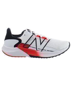 The New Balance FuelCell Propel v2 Running Shoe are built to enhance your natural stride. This shoe features a full-length FuelCell midsole that delivers excellent energy return. The bootie upper construction hugs your foot for a seamless and supportive fit. It has an engineered mesh upper that is lightweight and breathable. The seamless, plush tongue and collar creates a soft feel that wraps around your foot in comfort.