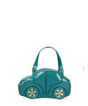 Damenhandtasche mit Reißverschluss. fehlende Innentaschen. fehlende Außentaschen. verstellbarer und abnehmbarer Schultergurt. im PVC-Griff. ein Innenfach.  Außenmaterial .PVC-Innenraum. Maße: 28x16x11 cm. Hergestellt in Italien