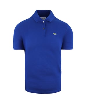 Polo Lacoste Classic Fit Manga Corta Mujer Azul Algodón PF7839 Z7Z