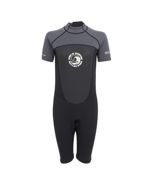85% Neoprene, 15% Polyester. Fastening: Back Zip. Flat Seams, Gripped, Long Zip Pull. Fabric Technology: Lightweight, Quick Dry. Neckline: Adjustable, Standing Collar. Pockets: Small Key Pocket, Concealed. Sleeve-Type: Short-Sleeved. Design: Contrast, Logo. Flexible. Length: Short. Wetsuit Thickness: 3mm.