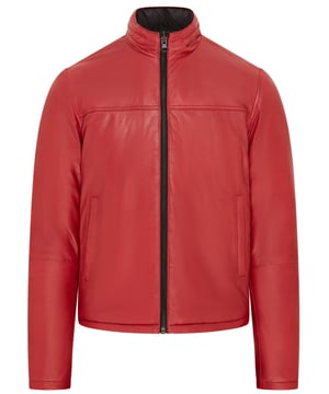 Experimente la combinación perfecta de estilo y versatilidad con esta chaqueta reversible de primera calidad. Confeccionada en 100 % piel de napa de cordero, presenta un exterior rojo intenso y un interior negro elegante, lo que le permite cambiar sin esfuerzo entre dos looks distintos. Diseñada para brindar comodidad y durabilidad, esta chaqueta liviana es perfecta para hacer una declaración sin perder practicidad. Diseño reversible: rojo y negro Fabricada en piel de napa de cordero de primera calidad para brindar lujo y durabilidad Ligera y cómoda para el uso diario Estilo elegante y versátil para múltiples ocasiones Un artículo imprescindible para los guardarropas modernos y vanguardistas