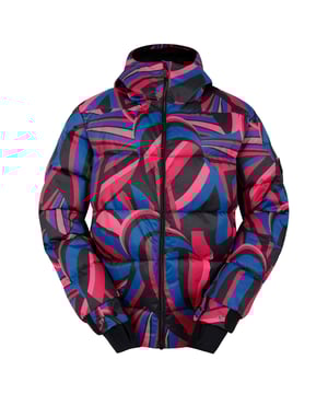 Materiaal: Gerecycleerd polyester. Stof: Gebobbeld, Satijn Touch, Stretch. Voering: Cire Finish, Fleece, Gewatteerd. Ontwerp: Abstract, Contrast, Logo, Gewatteerd. Stoftechnologie: Ared 10000, Ademend, Duurzaam, Hoge Warmte, Lichtgewicht, PFC-vrij, PFOA-vrij, PFOS-vrij, Waterafstotend, Waterdicht. Manchet: verstelbaar, drukknoopsluiting. Rugpand, Kinbeschermer, Fleece Paneel, Gewatteerd, Sneeuwvanger, Getapete Naden. Halslijn: Kapitein. Mouwtype: Met lange mouwen. Eigenschappen van de kap: Gegroeid op de kap. Zakken: Zak voor skipas, 2 onderste zakken, 1 binnenzak, opbergzak, rits. Sluiting: Volledige rits, binnenrits. 8 UK: 32 in. 10 VK: 34 in. 12 VK: 36 in. 14 VK: 38 in. 20 VK: 45 in. 18 VK: 43 in. 16 VK: 40 in.