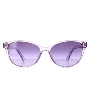 Calvin Klein Cat Eye Womens Crystal Lilac Purple Gradient CK20517S  Sunglasses feature a sophisticated design with a subtle yet distinct edge, characterized by their minimalist lines and high-quality materials. The frames are crafted from durable acetate, offering a comfortable and lightweight fit, while the lenses provide full UV protection to shield your eyes from harmful rays.