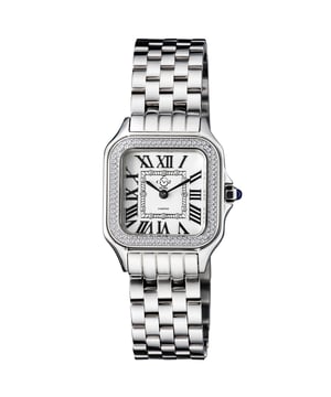 Drape wrists in romantic, decadent timepieces inspired by the fashion capital of the world.
The Milan Collection combines precision Swiss quartz craftsmanship with signature, effortless Italian style. This luxe series of watches by GV2 stuns with timeless sophistication and delicate details.
Eye-catching diamonds are expertly imbedded in a square shaped dial. The breathtaking diamond cut bezel gleams against a sapphire crystal face. Available in a supple patent leather band in an array of distinctive colors or in an elegant stainless-steel bracelet, ion-plated in rose or yellow gold.
Each exquisite timepiece from the Milan Collection is a tribute to iconic, exceptional Italian fashion.
GV2 12110B Women's Milan Diamond Swiss Quartz Watch
GV2 Women's Swiss Watch from the Milan Collection
27.5 mm Square 316L Stainless Steel Case/Push Pull Crown with Blue Cabochon Stone
Diamond Cut Bezel, Crisp White Dial with 12 Diamonds
316L Stainless Steel Bracelet with Deployment Buckle
Anti-reflective Sapphire Crystal
Water Resistant to 50 Meters/5ATM
Swiss Quartz Movement Ronda 762