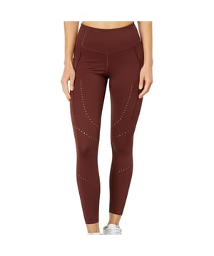 The Brooks Method Women's 7/8 Leggings deliver a perfect balance of performance and comfort for runners and fitness enthusiasts. Designed with supportive, stretchy fabric and a sleek fit, these leggings are ideal for everything from high-intensity training to casual activities.

Key Features:
Manufacturer Colour:

Run Raisin

Supportive Fit:

Made with compressive yet flexible fabric that hugs your body for a secure, flattering fit.


Moisture-Wicking Technology:

DriLayerÂ® fabric wicks sweat away to keep you cool, dry, and comfortable during workouts.


Breathable Design:

Lightweight material with strategic ventilation zones ensures optimal airflow.


7/8 Length:

Hits just above the ankle, offering versatile coverage for various activities and weather conditions.


Wide, High-Rise Waistband:

Comfortable, non-slip waistband stays in place and provides a smooth, supportive feel.


Storage Solutions:

Includes a drop-in pocket at the waistband and a hidden zippered pocket to securely store small essentials like keys or cards.


Stylish Brown Color:

A rich brown hue adds a sophisticated touch, perfect for both workout and casual wear.


Chafe-Free Comfort:

Flatlock seams reduce irritation for a smooth, comfortable feel during long runs or extended wear.


Sustainably Made:

Constructed with environmentally friendly materials for a performance piece you can feel good about.



Whether youre hitting the trail, the gym, or running errands, the Brooks Method Women's Brown 7/8 Leggings combine function, comfort, and style to meet your every need.