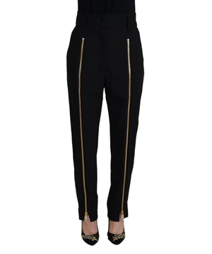 Marca: Dolce & Gabbana  
Colección: MainLine  
Ajuste: Regular  
Color: Negro  
Material: 99% Lana Virgen 1% Elastano  
Cierre: Cremallera y botón  
Detalles del logo  
Hecho en Italia  
Material: 99% Lana Virgen 1% Elastano