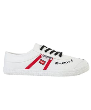 Nuestra zapatilla de lona Signature juega un papel importante en la historia de Kawasaki, y las zapatillas Signature están firmadas en japonés por Bo Stanley, el fundador de Kawasaki. Con un diseño clásico y un ajuste perfecto, ¡estás listo para salir a la calle!. Detalles del producto. Cordones regulables para un ajuste adecuado. Disponible en cuatro colores diferentes. Unisex. Zapato ligero. El zapato de cordones de corte bajo permite la rotación y la flexibilidad. Parte superior: lona y ante de vaca. Suela: RBGuía de tallas/ajuste. Si estás entre dos tallas, te recomendamos que elijas la más grande.Guía de lavado. Se recomienda no lavar el zapato.