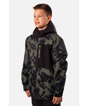 The Misfit snow jacket stands out from the crowd and is our premium youth jacket styled for maximum impact. The Misfit has fully taped seams and is highly waterproof to 10,000mm with a breathability rating of 10,000gms/M2 this technical snow jacket will make sure you’ll stay warm and dry. The Misfit jacket is made from our durable coated ripstop fabric and is feature packed. This jacket offers a great bang for your buck with under arm ventilation for when you need to dump heat, a powder skirt with Lycra wrist guards to keep the snow out and warmth in. A dry butt patch, to do exactly that, lift pass pocket on the left sleeve, soft chin guard, internal storm flap, zipped handwarmer pockets and a zipped comms pocket with headphone routing system all complete this street wear inspired piece.

Powder skirt -Whether you're hitting the powder on skis or snowboard, this snow skirt creates a tight seal around your waist to keep the snow out and the warmth in. Made from durable waterproof materials and an internal dry butt patch (DBP) to keep it all warm and dry.

Snow cuff / wrist gaiter -This is perfect for even the most extreme conditions, featuring a tight seal that bridges the gap between your glove and jacket.

Zipped pockets -Pockets designed for everything you need for a full day up the mountain. Pockets for your lift pass, media, stash pocket for cash, wallet pocket and phone pocket for protection and to keep the battery warm.

Design features:

    Taped seams
    Water-resistant chest pocket
    Fixed hood
    Super soft chin guard
    Zipped sleeve ski pass pocket
    Snow cuffs
    Twin zipped tricot lined hand warmer pockets
    Waterproof snow skirt
    Dry butt patch ( DBP )

Fabric & performance:

    Regular fit
    Shell 100% polyester
    Water resistant coating 10,000mm
    Breathbility rating MVP 10,000 gm²

Insulation & lining:

    100% recycled polyester low loft insulation.
    Insulation. 80 gm² body 40 gm² Sleeves
    Lining 100% recycled embossed polyester.