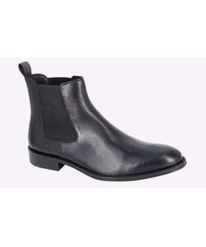 Step into classic style and comfort with the Roamers Deen Ankle Boots. These boots feature a premium leather upper that exudes sophistication and durability. The twin gusset design ensures a snug fit and easy slip-on convenience, complemented by a heel pull tab for effortless on/off wear. Inside, the boots are lined with a patterned textile, providing a stylish touch and added comfort. The PU sock offers additional cushioning, making them perfect for all-day wear. Finished with a tunit sole and a slight raised heel, these ankle boots provide excellent traction and a subtle lift. Ideal for both casual and semi-formal occasions, the Roamers Deen Ankle Boots are a versatile addition to any wardrobe.
 - Leather upper 
 - Twin gusset design 
 - Patterned textile lining 
 - PU sock 
 - Heel pull tab for easy on/off wear 
 - Tunit sole with slight raised heel