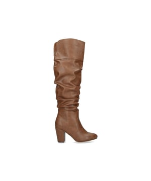 Healey puts an elegant finish to any day or night-time look. Set in tan to compliment any combo, this Miss KG design is crafted from soft fabric with a 80mm block heel for high-quality comfort during wear.
