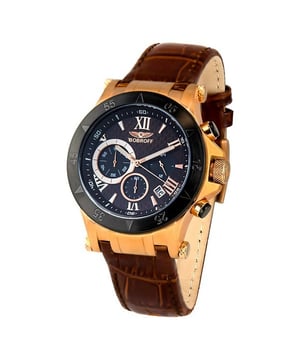 BOBROFF BF1001M65 reloj hombre cuarzo• material: acier inoxydable• cristal: saphir• pulsera: cuero• correa: noir• resistencia al agua: 100 m (10 ATM)• tamaño de la caja: 44 mm