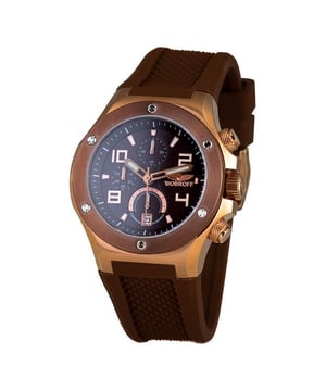 BOBROFF BF1002M65 reloj hombre cuarzo• material: acier inoxydable• cristal: saphir• pulsera: goma• correa: or rosé• resistencia al agua: 100 m (10 ATM)• tamaño de la caja: 43 mm