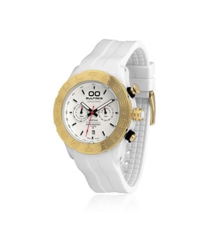 BULTACO H1PW43C-CW2 Uhr Mann Quarz• Material: Polykeramik• Glas: Mineral• Armband: Gummi• Farbe: Weib• Wasserbeständigkeit: 100 m (10 ATM)• Gehäusegröße: 43 mm
