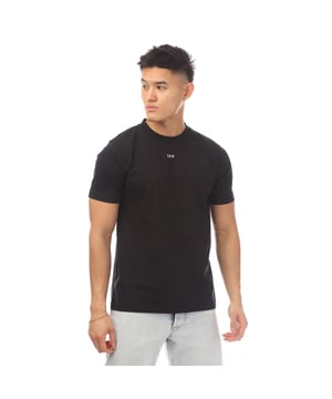 Heren Off White Logo Print T-shirt in zwart.- Geribbelde ronde hals.- Korte mouwen.- Lage schouders.- Logo print op de borst.- 100% katoen.- Ref: OMAA027C991001