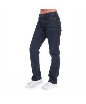 Dames Emporio Armani J15 Regular-Fit Jeans in denim.- Five-pocket styling.- Gulp met rits en knoopsluiting.- Riemlussen.- Regular fit.- 98% Katoen 2% Elastan.- Ref: 6K2J152DJ30941