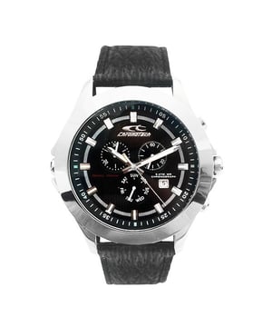 Wenn Sie die neuesten Trends in Mode und Accessoires verfolgen, kaufen Sie die Männeruhr Chronotech CT7636M-01 Reversible (48 mm) zum besten Preis. Geschlecht: Männlich Typ des Uhrwerks: Quarz Gehäusematerial: Stahl Armbandmaterial: Leder Ziffernblattfarbe: Schwarz Glas: Mineral Schließe: Dornschließe Wasserdicht: 5 atm Funktionen: Wende-Chronograph Gehäusedurchmesser: 48 mm Inklusive Markengehäuse.