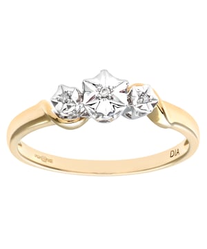 9K (375) White Gold: 1.8gr; # Diamond: 0.01ct
