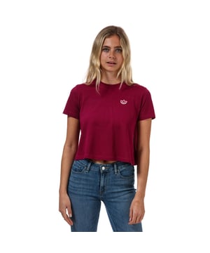 Womens adidas Originals T- Shirt in berry.- Crewneck.- Short sleeves.- Flowy tee.- Regular fit.- Main Material: 70% Cotton  30% Polyester ( Recycled).  Machine washable.- Ref: FU3869