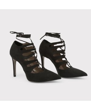 Marke: Made in Italia  
Herkunft: Italien  
Kollektion: Herbst/Winter  
Geschlecht: Damen  
Typ: Pumps  
Obermaterial: Synthetisches Leder  
Innensohle: Leder  
Futter: Synthetisches Material  
Sohle: Tunit  
Absatzhöhe cm: 10  
Details: Metallösen, Spitz zulaufende Zehen