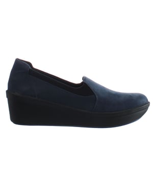 Clarks Schritt Rose Moon Damen Navy Wedges