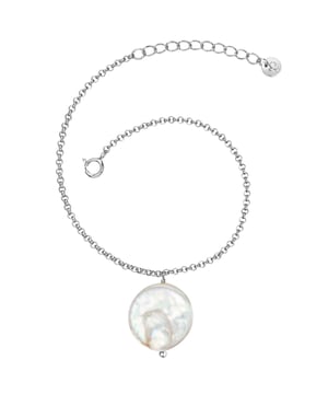 Do you like pearl jewelry, but preferably interpreted in a contemporary way? Then you will love this enchanting pearl bracelet of the label. A carefully selected, baroque XXL pearl from fresh water breeding adorns a filigree anchor chain - a feminine design that fits every outfit, from casual to festive. The bracelet is made of 925 sterling silver and protected with rhodium finish from starting. A practical carabiner closure and an extension chain enable the quick and easy adjustment to your wrist. A real must-have for all pearl lovers-and also great in a stacking look with other bracelets!