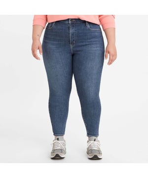 Dames Levis Plus Mile High Super Skinny Jeans in denim.- 5-pocketconstructie. - Gulp met rits en knoopsluiting.- Bedrukte lederen patch achteraan in de taille.- Extra hoge taille.- Aansluitend silhouet.- Levi'sÂ® Sculpt Hyperstretch.- Slank op heup en dij.- 82% Katoen 15% Polyester 3% Elastane.- Ref: 367170008