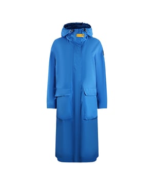 Parajumpers Cara Crayon blauwe lange jas. Blijf warm en stijlvol in de Parajumpers Blue Coat. Deze luxe damesjas is vervaardigd en beschermt tegen de elementen. Offer stijl niet op voor comfort - maak een statement!. Bovenmateriaal: 80% polyester, 20% polyurethaan. Voering: 80% polyester, 20% polyurethaan. Blauwe jas, overjas, dun jasje. Ritssluiting, dunne regenjas, gemaakt van 30% gerecyclede stoffen. Stijlcode: Cara 211