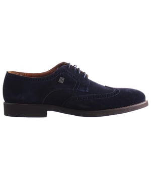 Crafted with a premium blue suede leather upper, these lace-up shoes offer a sleek and sophisticated look that effortlessly elevates your outfit.
The lace-up design provides a secure and adjustable fit, allowing you to customize the tightness to your preference while ensuring maximum support and stability.
The luxurious suede leather material adds a touch of elegance and refinement to these shoes, making them suitable for both casual and semi-formal occasions.
With their durable construction and high-quality craftsmanship, these shoes are built to withstand the demands of daily wear, providing long-lasting durability and comfort.
Featuring a cushioned insole, these shoes offer exceptional comfort, reducing fatigue and allowing you to stay on your feet all day with ease.
The sturdy outsole provides reliable traction and grip, making these shoes suitable for various surfaces and ensuring confident steps wherever you go.
Whether you're dressing up for a night out, attending a social event, or simply want to add a touch of sophistication to your everyday attire. 
Experience the combination of timeless style, premium materials, and superior comfort with these remarkable men's shoes.
