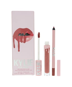 Kylie By Kylie Jenner Matte Lip Kit contains a lip liner and a matte liquid lipstick. The lip liner is ultra creamy, waterproof and lasts up to 24 hours.  For best results line and fill in using the liner and then use one coat of the matte liquid lipstick. The lipstick has a non sticky finish and is long lasting up to 8 hours of wear.