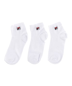 Fila F9303 unisex ankle sock.
 Pack of 3 Unisex ankle model from the Fila brand, with the logo on the ankle.
 Made with high quality yarns, which guarantee great comfort and durability.
 They adapt perfectly to the shape of the foot, with a comfortable fit at the ankle level.
 Stretch fabric offers great breathability to keep skin dry and cool.
 Composition: 75% Cotton; 23% Polyester; 2% Elastane
 Care:
Machine wash at maximum 30º.
 Do not use bleach.
 Do not use dryer.
 It does not allow the use of an iron.
 Do not dry clean.
