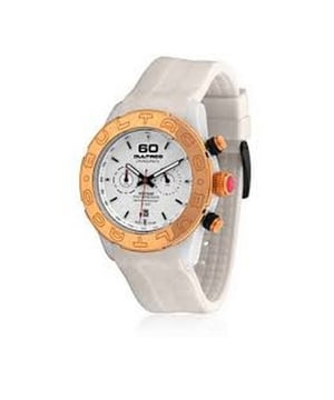 BULTACO H1PW43C-CW1 Uhr Frau Quarz• Material: Polycarbonat• Glas: Mineral• Armband: Gummi• Farbe: Weib• Wasserbeständigkeit: 50 m (5 ATM)• Gehäusegröße: 43 mm