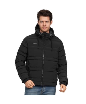 Brave soul karen padded jacket with hood top