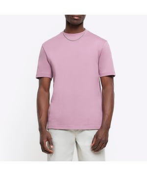 RI Studio, Slim fit, High neck, Short sleeve, Interlock, Heavyweight, Cotton for this product has been responsibly sourced