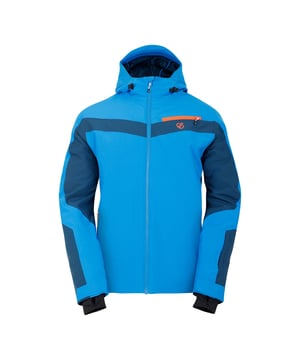 Lining: Recycled Polyester. Fabric: Stretch. Design: Contrast, Logo. Fabric Technology: ARED 30/30, Breathable, Durable, PFC Free, PFOA Free, PFOS Free, Showerproof, Water Repellent, Waterproof. Cuff: Adjustable, Touch Fastening Tab. High Warmth, Padded, Scrim Back Panel, Taped Seams. Neckline: Hooded. Sleeve-Type: Long-Sleeved. Hood Features: Concealed Toggle Adjuster, Grown On Hood, Technical. Pockets: 1 Chest Pocket, 2 Lower Pockets, Ski Pass Pocket, Zip. Fastening: Full Zip. 30000g/m²/24hrs. Waterproof Rating: 30000mm. Hem: Adjustable. Sustainability: Made from Recycled Materials. L: 42 in. 5XL: 57 in.