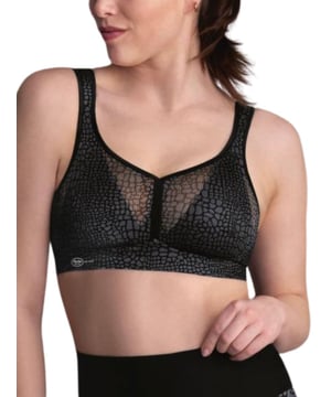 Anita Air Control Deltapad Sports Bra. With maximum support and non-wired, lightly padded cups. The product is recommended for delicate 40 degrees machine wash.