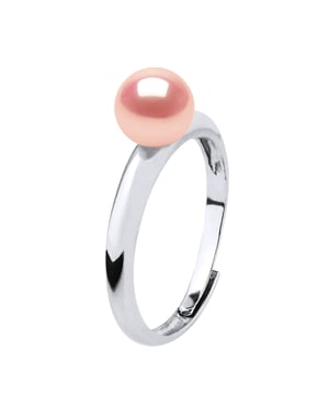 Ring Rush Echte zoetwaterparels Round 6-7 mm - Kwaliteit AAAA + - COLORI NATURAL ROSE - Verstelbare vanaf maat 48 tot Size 62-925 duizendste rhodium - 2 jaar garantie op fabricagefouten in haar geval met -Livrée een certificaat van echtheid en een internationaal garantie - Al onze juwelen zijn gemaakt in Frankrijk.