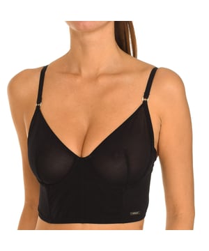 Sujetador Corpiño Guess.
Color Negro
Copas con aros.
Confeccionado en micro tul.
Tirantes elásticos y ajustables.
Laterales elásticos con varilla de refuerzo.
Cierre trasero de corchetes, tres posiciones.
Costuras vistas a tono.

Composición:  70% Poliamida, 30% Elastano

Instrucciones de lavado:
- Lavar máximo a 40ºC.
- Planchar a media temperatura, máx. 110ºC.
- No permite usar secadora.
- No usar lejía.
- No admite el  lavado en seco.

Equivalencia de tallas:
UK  FR  EU  IT
30  80  65  30
32  85  70  32
34  90  75  34
36  95  80  36
38 100 85  38