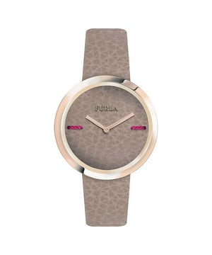 FURLA R4251110502 Uhr Frau Quarz• Material: Edelstahl• Glas: Mineral• Armband: Leder• Farbe: Pink• Wasserbeständigkeit: 50 m (5 ATM)• Gehäusegröße: 34 mm