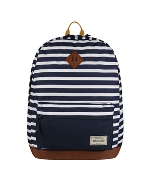 100% Polyester. Fabric: Recycled. Fastening: Zip. Adjustable Shoulder Strap, Key Clip, Laptop Pocket, Padded Straps. Compartments: Laptop. Pockets: 1 Security Pocket, 1 Padded Pocket, 1 Front Pocket, 1 Zip Pocket. Capacity: 20L. 43 x 30 x 16 cm