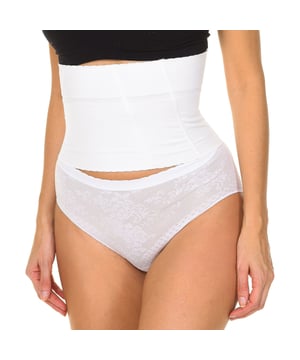 Controlbody shaping girdle.
 Corset provided with support bones and hooks for perfect adherence.
 It supports the back, smoothes the tummy and shapes the waist.
 Breathable fabric.
 Compression level 5 (strong).
 Composition: 86% Polyamide, 14% Elastane
 Care:
Wash at 30°C
 Do not use dryer machine
 Do not bleach
 Do not iron