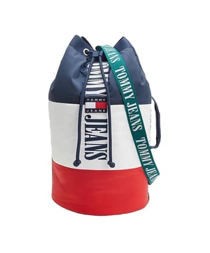 Rucksack Tommy Jeans Heritage Color Block Herren Blau Polyester. Authentisches Gepäck der Marke Tommy Jeans - Streetwear/Sportswear-Design von Tommy Jeans - Tommy Jeans für Herren, modisch, perfekt für den Alltag - Der blaue Rucksack von Tommy Jeans lässt sich hervorragend mit dem Rest Ihrer Garderobe kombinieren - bequemer Polyesterstoff - klassisch - Heritage Color Block -