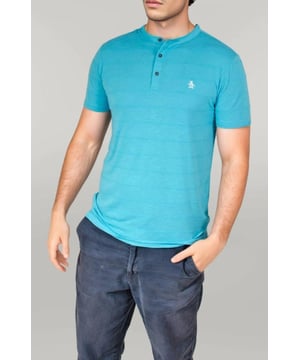 Marl cotton fabric t shirt, regular fit. Pair with cargo shorts or jeans! Great lightweight cotton t shirt for sunny days Fit: Regular, Sizing: As expected