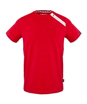 Aquascutum Shoulder Brand Logo Red T-Shirt. Bring the style aquascutum to your wardrobe with this sleek Aquascutum Red T-shirt! Featuring a bold logo on the shoulder, you will set yourself apart from the masses and show off your refined eye for fashion. Rock timeless style with this classic tee!. Aquascutum Branded Logo Red tee, Crew Neck, Short Sleeves. 100% Cotton, Slim Fit. Slim Fit, Recommended To Purchase Down a Size. Style Code: T00523 52