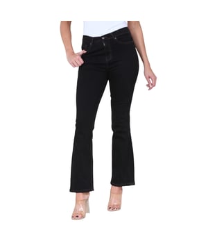 MYT Magic Shaping High Waist Slim Flared Leg Jeans. - - .  Magic Shaping Technology maakt je buik platter en tilt je billen op voor een flatterende look en de Shaping Darts geven je een extra lift, terwijl een Gap-proof tailleband je een geweldige pasvorm geeft. - - .  Knoopsluiting, gulp met rits, 2 voorzakken, 2 achterzakken en een enkele muntzak. - - .  De denim is gemaakt van een mix van zacht, ademend katoen met extra stretch voor comfort. - - .  Gemakkelijk te dragen kledingstukken die klassieke en moderne ontwerpen combineren.