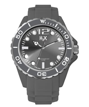 H2X Men's SG382UG1 Reef Luminous Water Resistant Grey Soft Rubber Watch [Watch]