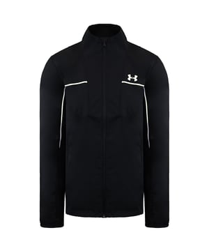 De Under Armour Storm Windstrike Men's Black Jacket is een veelzijdige en prestatiegerichte outerwear die is ontworpen om je comfortabel te houden en te beschermen tegen de elementen tijdens verschillende buitenactiviteiten. Under Armour staat bekend om zijn innovatieve sportkleding en dit jack combineert technologie met stijl voor een high-performance ervaring.

Belangrijkste kenmerken:

 UA Storm Technologie:  Dit jack is behandeld met UA Storm-technologie, die zorgt voor een zeer waterbestendige afwerking. Het stoot regen en sneeuw af terwijl het ademend blijft, zodat je droog en comfortabel blijft bij lichte neerslag.

 Winddicht:  Het Windstrike jack is ontworpen om winddicht te zijn, waardoor het een uitstekende keuze is voor stormachtige omstandigheden. Het helpt koude wind tegen te houden, zodat je warm en comfortabel blijft tijdens buitenactiviteiten.

 Ademende constructie:  Ondanks de winddichte en waterafstotende eigenschappen is de jas nog steeds ademend. Het laat overtollige warmte en vocht ontsnappen, zodat je je niet oververhit voelt tijdens fysieke activiteiten.

 Ontwerp met volledige ritssluiting:  Dankzij de volledige ritssluiting aan de voorkant kun je het jack gemakkelijk aan- en uittrekken en kun je het ventilatieniveau aanpassen aan je behoeften.

 Lichtgewicht en draagbaar:  Deze jas is lichtgewicht en gemakkelijk mee te nemen, waardoor je hem gemakkelijk mee kunt nemen op outdooravonturen. Hij kan in een rugzak worden opgeborgen en is snel toegankelijk als je hem nodig hebt.

 Veilige zakken:  Handzakken met rits bieden veilige opbergruimte voor je essentiële spullen, zoals sleutels, telefoons of kleine waardevolle spullen, zodat ze veilig blijven tijdens buitenactiviteiten.

 Verstelbare functies:  De jas kan verstelbare functies hebben zoals manchetten en een zoom met trekkoord om de pasvorm aan te passen en de elementen buiten te sluiten.