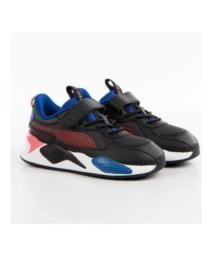Basket Puma RS-x Jungen AC Schwarz Synthetik. Authentischer Schuh der Marke Puma - Streetwear/Sportswear-Design von Puma - Puma für modebewusste Jungen, perfekt für den Alltag - Schwarze Puma-Basketballschuhe passen perfekt zu deinem Rest des Kleiderschranks - bequeme Synthetikmaterialien - klassischer Klettverschluss - RS-x Jungen AC - Synthetik.