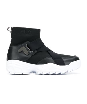 Fila Hi Top Sock Slip-On Black Synthetic Womens Shoes F16W913713FBK
