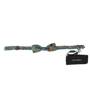 100% authentieke Dolce & Gabbana vlinderdas
  Exclusief item uit de Dolce & Gabbana collectie
  Kleur: Mintgroene Jazz Club Print
  Model: Gebonden
  Materiaal: 100% Zijde
  Verstelbare nekband
  Een maat voor iedereen
  Vervaardigd in Italie